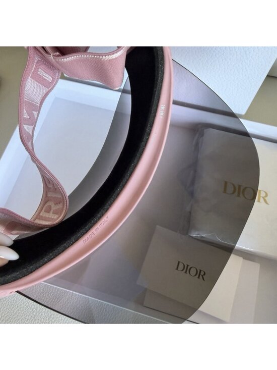 NEW DIOR Visor Sunglasses Pink Grey DiorClub V1U 100% Auth Gradient Sunshield main image 4
